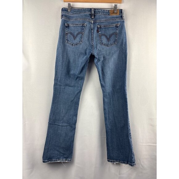 Levis Womens Bootcut Jeans Size 6M Medium Wash Denim Cotton Spandex Blend - Picture 5 of 6